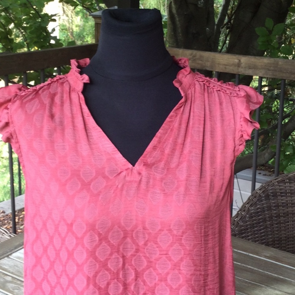 Anthropologie Maeve cap-sleeve  blouse S - Picture 4 of 6